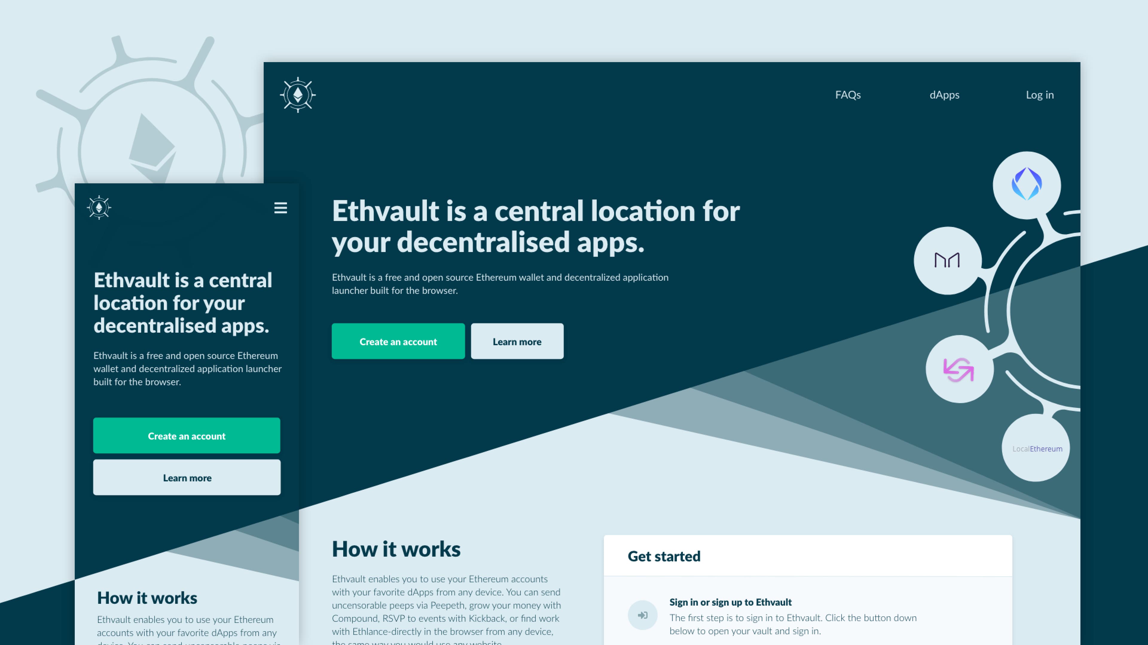 Responsive marketing site designs